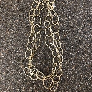 Gold link necklace